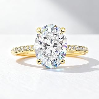 1PC 1CT-5CT Sparkle Ovale BBroken Zircone Anello di Fidanzamento Materiale Fede di Nozze Per Le Donne Promessa Eternity Regalo Dei Monili Fine