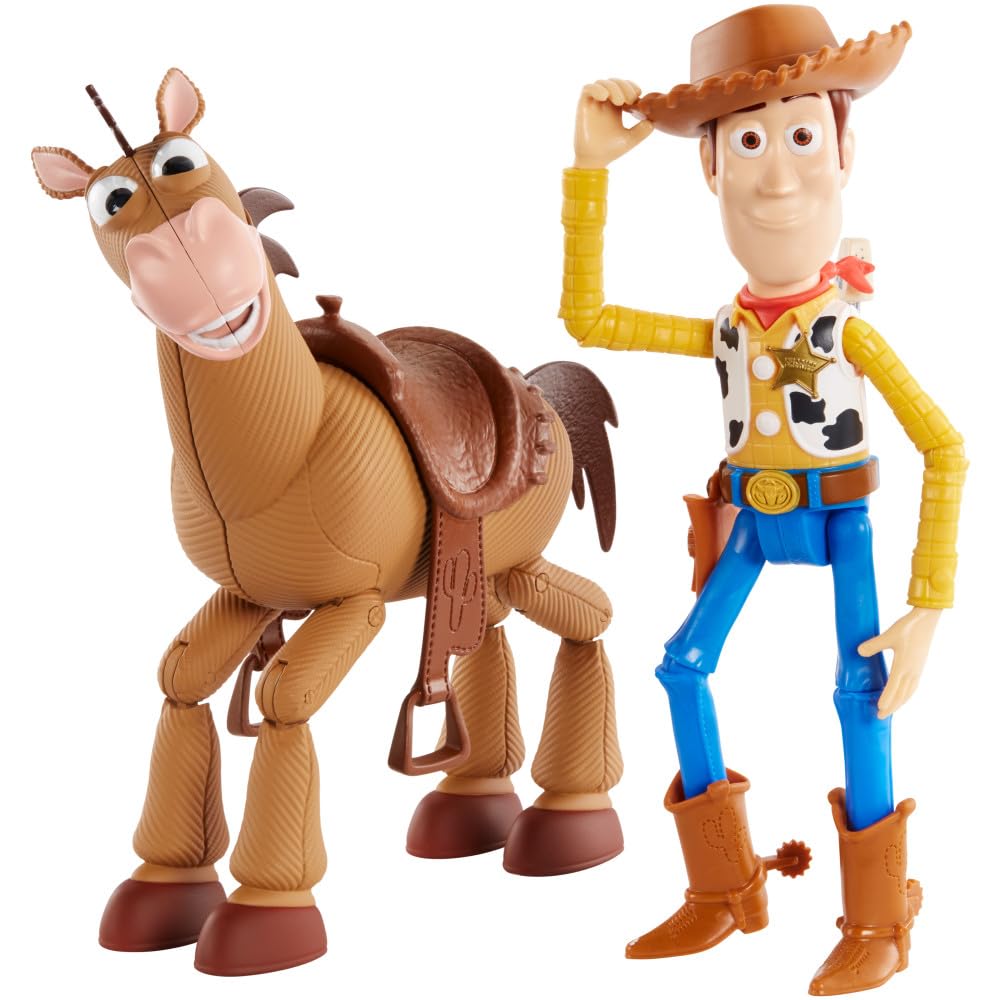 Mattel Disney and Pixar Toy Story 4 Woody & Bullseye ​ | 2-Character Pack, Movie
