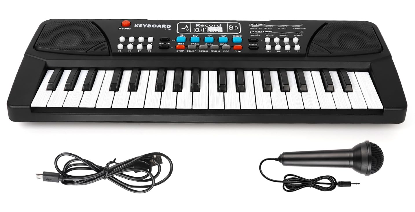 37 Keys Kid Toddler Piano Keyboard Musical Toys with Microphone
