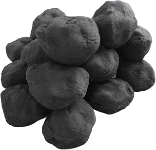 The Stove Wizard Gas Fire Replacement Coals Cast Coals for Live Flame Fires Pack of 14
