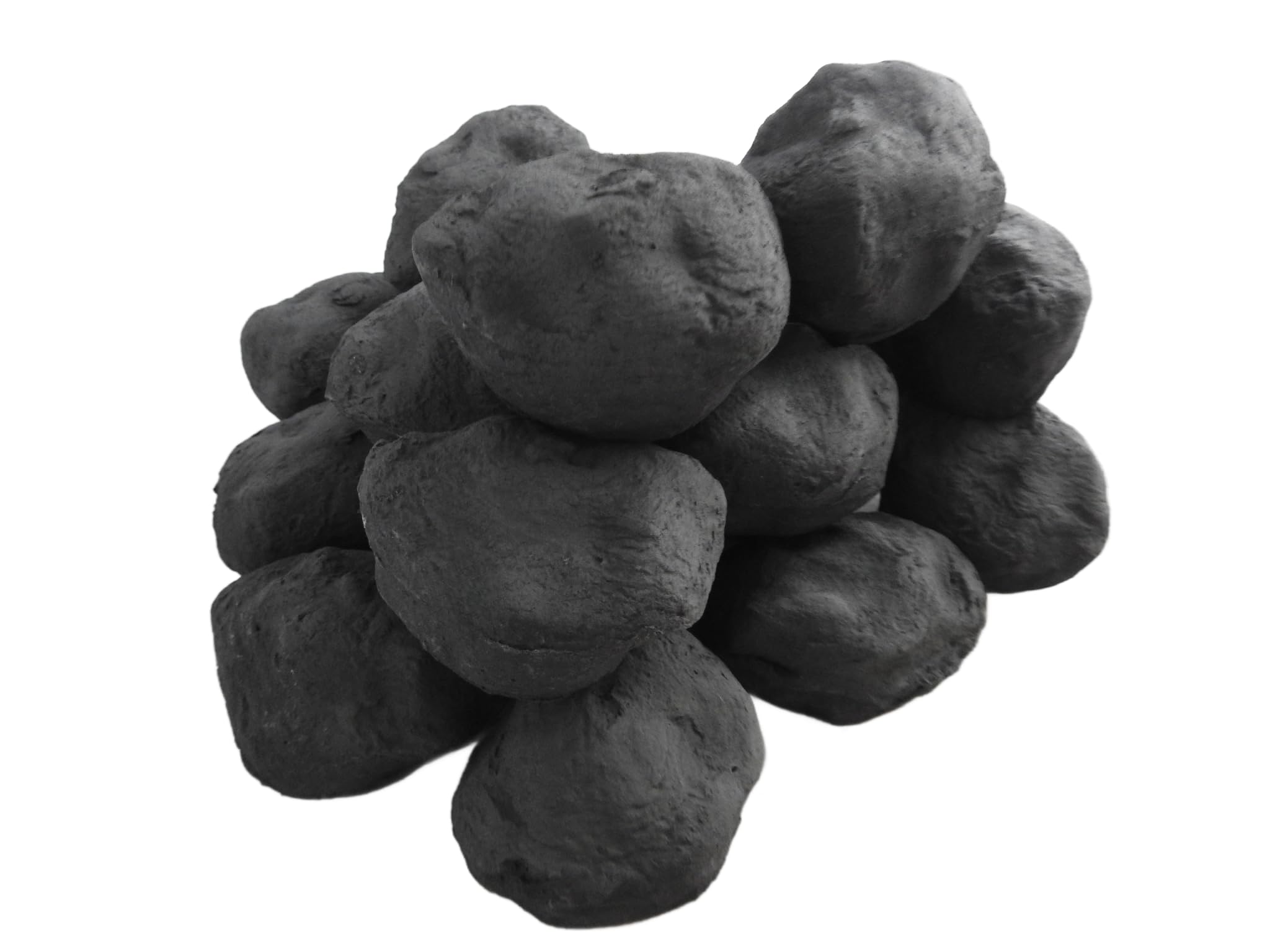 The Stove Wizard Gas Fire Replacement Coals Cast Coals for Live Flame Fires Pack
