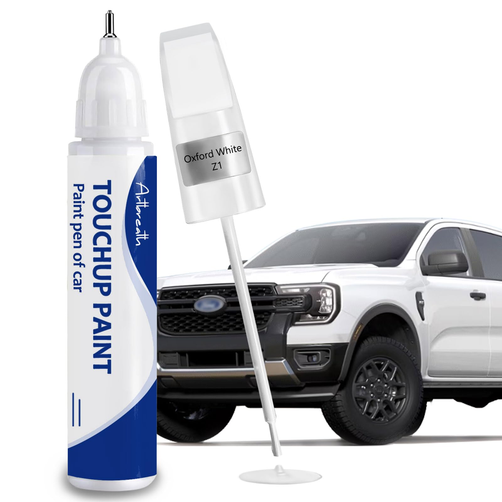 Oxford White YZ/Z1 Touch Up Paint for Ford OEM Color Match Car Paint Pen | 2-in-