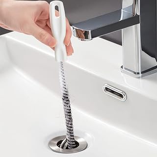 KEYRI 3Pcs Sink Cleaning Brush Flexible Drain Waterpipe Dredge Tool Tube Overflow Cleaner Pipe Dredging Unblocker Hair Catcher Bath Plug Sewer, 45cm, (SCS2)