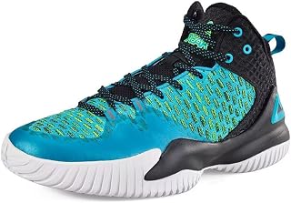 PEAK High Top Mens Basketball Shoes Lou Williams Streetball Master Breathable Outdoor Sneakers Pickleball Shoes Cushioning Shoes for Fitness