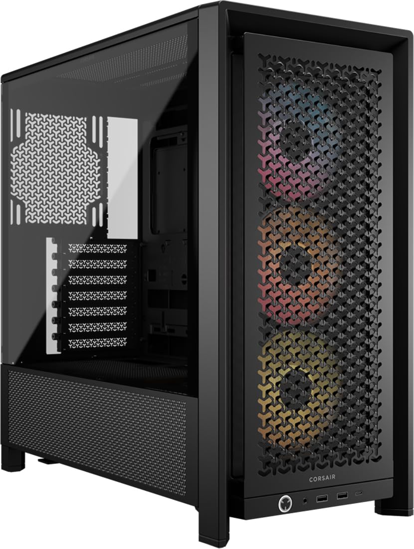 CORSAIR FRAME 4000D RS ARGB Modular Mid-Tower ATX PC Case – High Airflow, 3x Pre