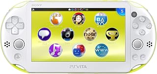 Sony Playstation Vita Wi-Fi 2000 Series Slim (White/Neon Green) (Renewed)