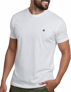 Mens T Shirts Soft Cotton Crew Neck Athletic Fit Casual Tees S-4XL