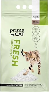PrimaCat - Hygienic Apple Scented Cat Litter, Long Lasting Clay, 10L
