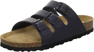 AFS-Schuhe 2133 Women's Leather Sports Slippers, Practical, Comfortable Work Slippers, Made in Germany