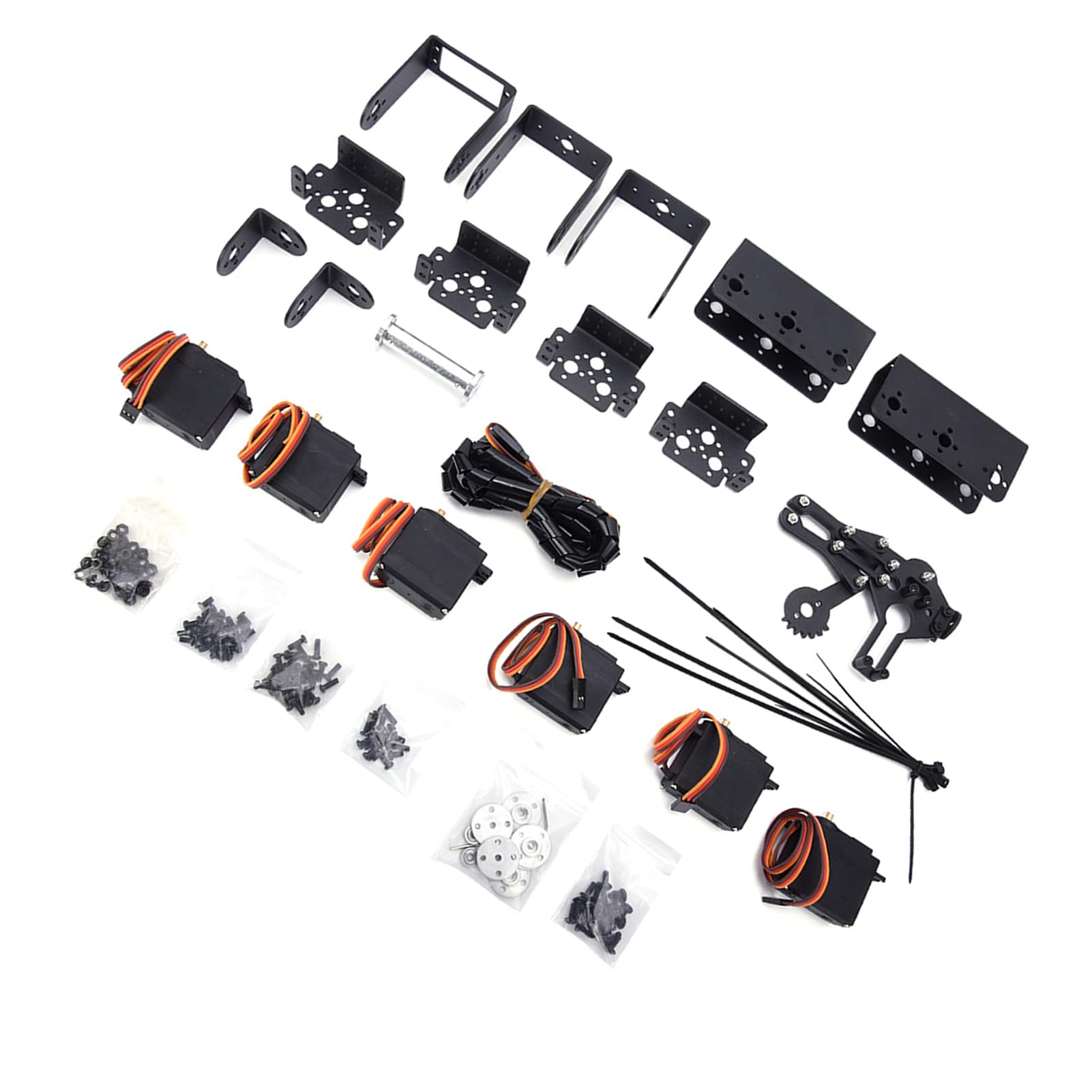 6DOF Robot Mechanical Arm Robotic Kit Aluminium Clamp Claw Programmable Hand Use