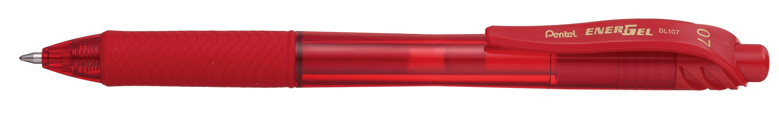 Pentel BL107-B Gel Ink Rollerball Pen Metal Tip 0.8 mm Red