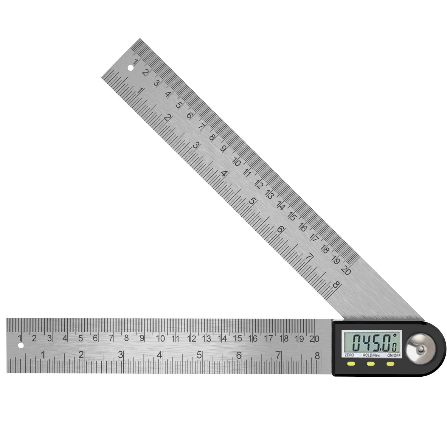 Digital Angle Finder 8"/200mm Protractor Inclinometer | 0-360° Angle Measure Rul
