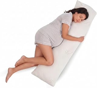 Snuggle-Pedic 18x54 Down Alternative Maternity Body Pillow for Side Sleeper | Cozy Comfort Pregnancy Support Full Pillows, Soft, Supportive, Breathable Adult Side Sleepers Long Cuddle Pillow for Bed