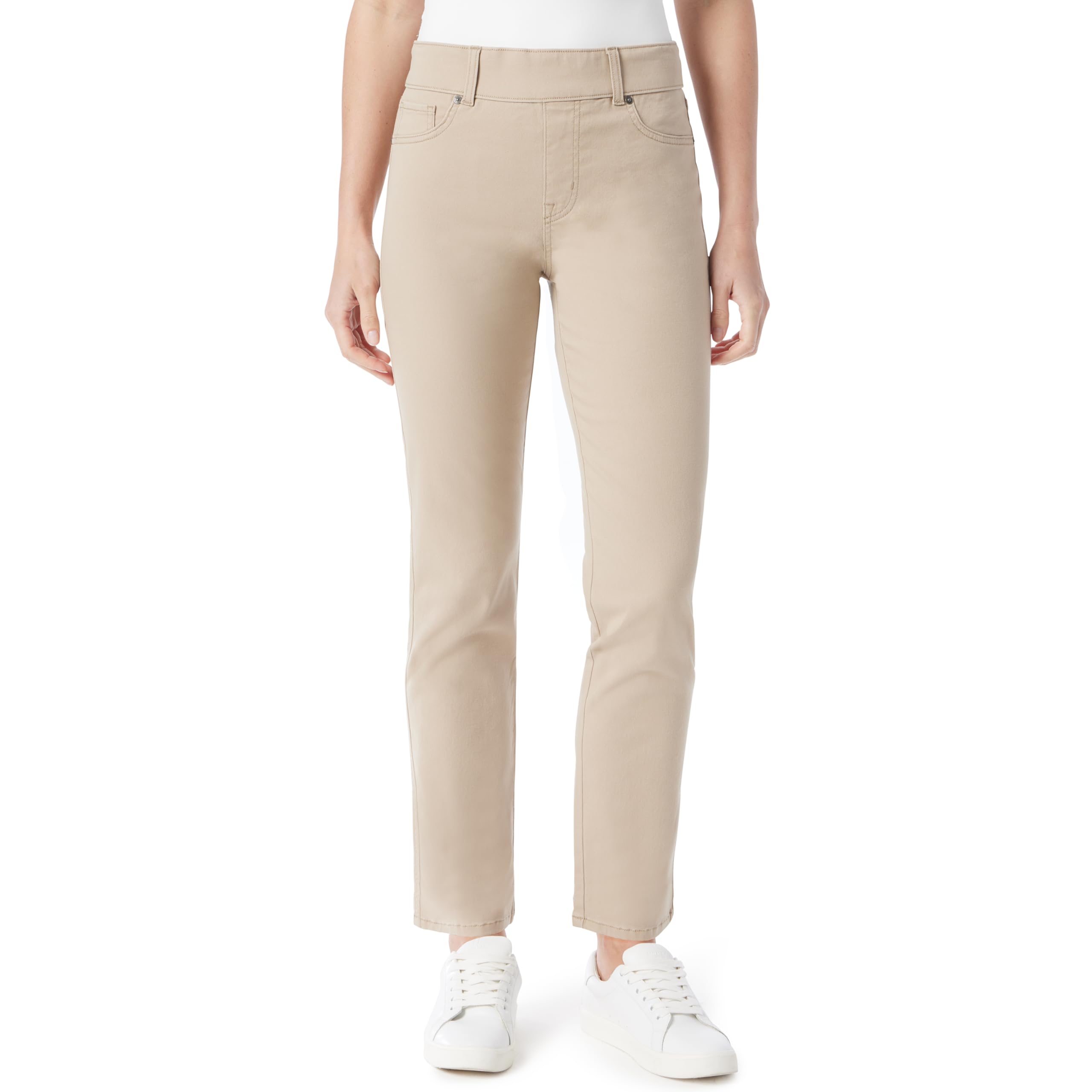 Gloria Vanderbilt - Shape Effect Pull On High Rise Straight Leg Jean Standard, W