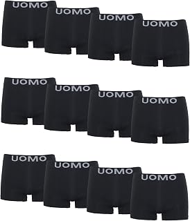 Channo Men's Soft Elastic Comfortable Seamless Nylon Boxer Shorts - Uomo Collection