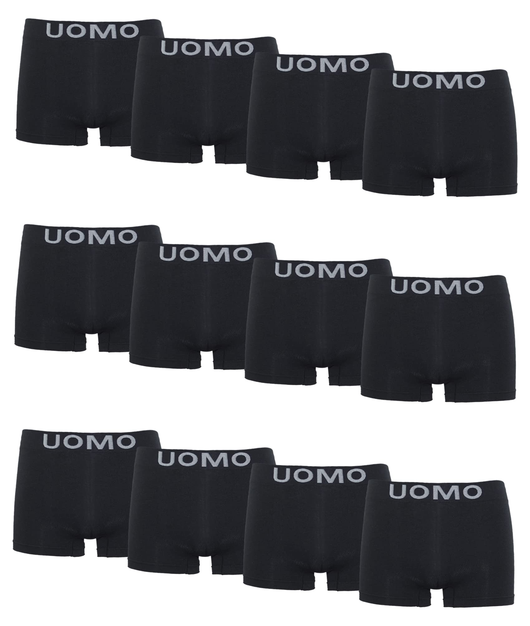 Channo Men's Soft Elastic Comfortable Seamless Nylon Boxer Shorts - Uomo Collect