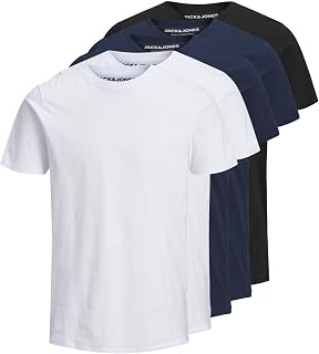 JACK & JONES Men’s T-Shirt with Logo and Round Neck
