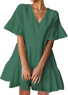 FANCYINN Abiti Estivi Donna Abito Corto Bianco da Cocktail per Sera