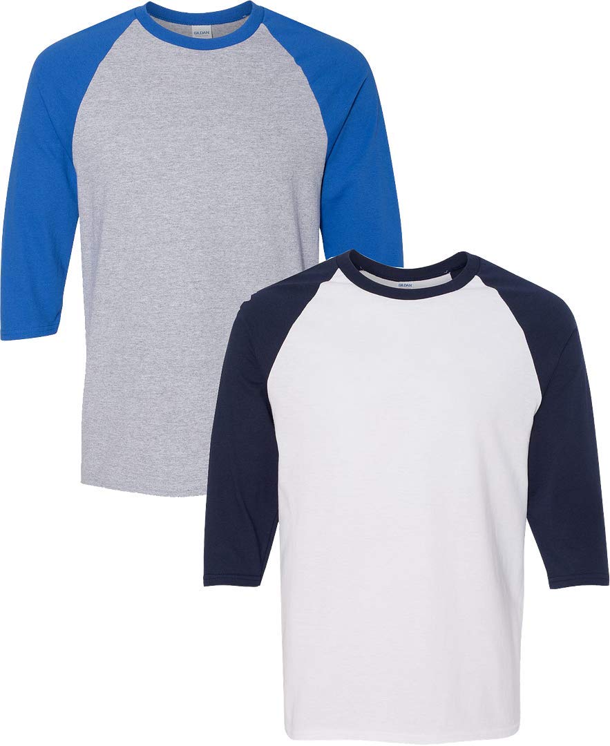 Heavy Cotton 3/4-Sleeve Raglan T-Shirt (G570)