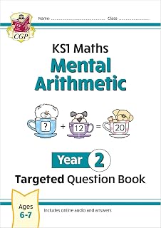 KS1 Maths Year 2 Mental Arithmetic Targeted Question Book (includes Online Answers & Audio Tests) (CGP Year 2 Maths)