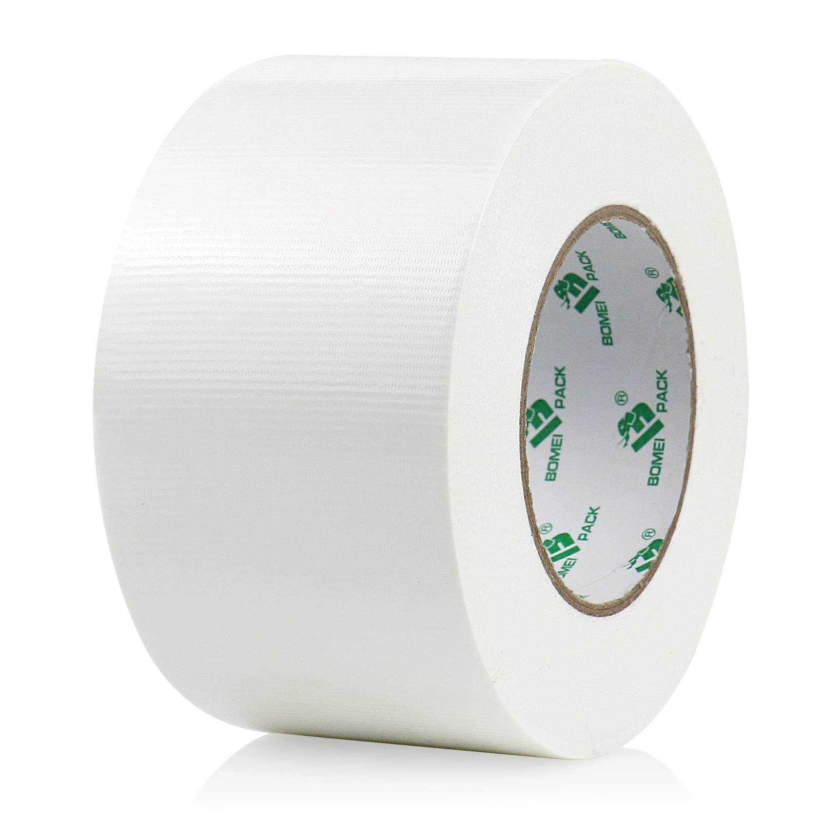 BOMEI PACK White Wide Duct Tape Reinforced 75mm x 50m Heavy Duty Cloth Gaffer Ta