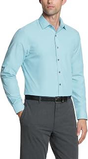 Unlisted by Kenneth Cole Men's Dress Shirt Slim Fit Solid Classic Shirt