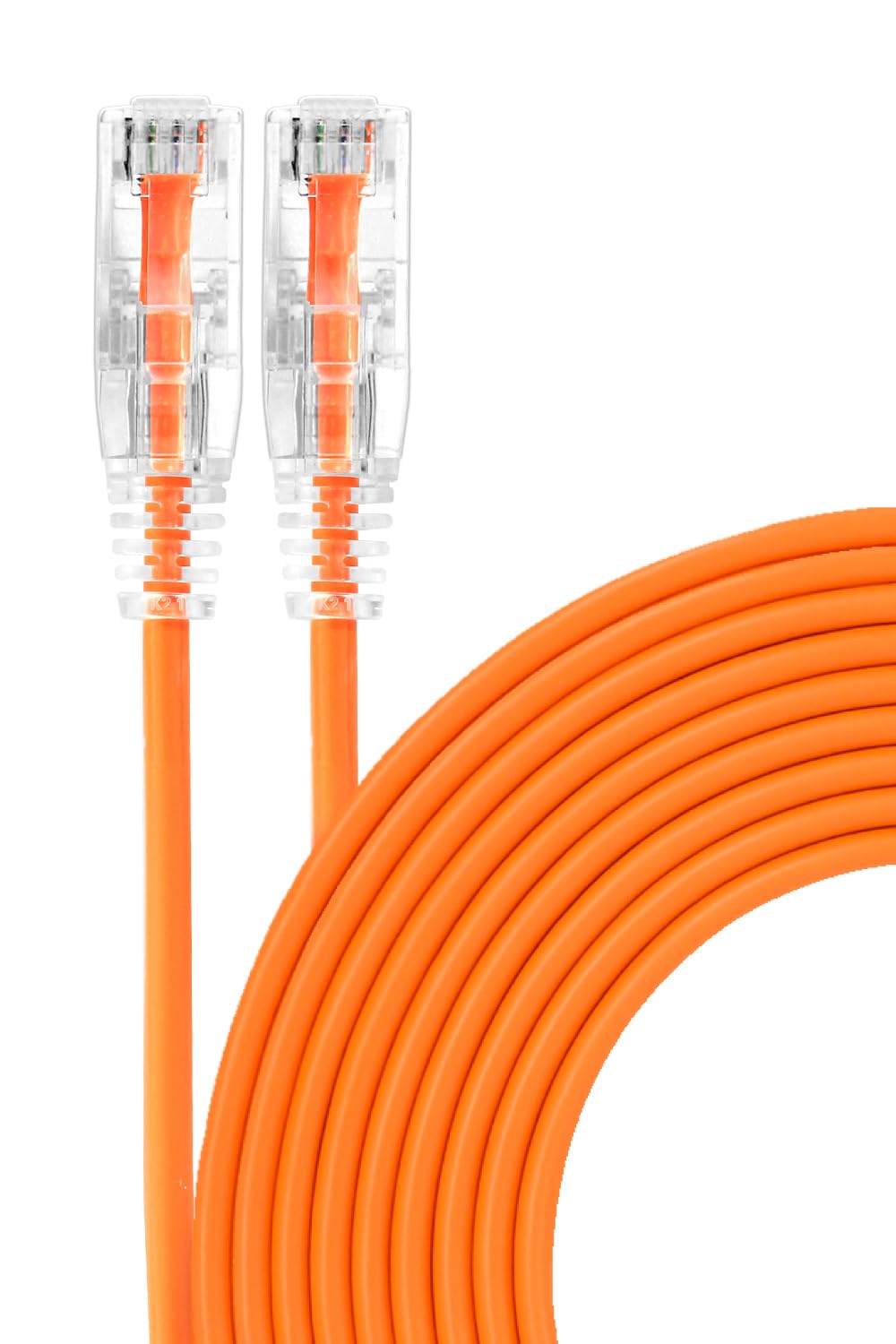 Sizkawil Cat6A 10Gdps High Speed Cat6A Ethernet Internet Cable Orange 3M 1PC