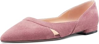 Castamere Women's Low Heel Heel Pointed Toe Slip-On Pumps Wedding Classic 1 CM Heels