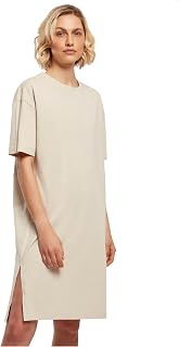 URBAN CLASSICS Women's Dress Short Sleeve Oversize 100% Organic Cotton Summer Dress Casual Dress Available in Various Colors and Sizes XS - 5XL