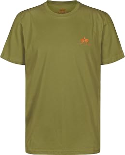 ALPHA INDUSTRIES Alpha Indutries Basic T Small Logo Neon Print T-Shirt for Men (Pack of 1)