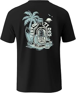 Palmyth Men's Fishing Shirt Short Sleeve T-Shirt Sun Protection UV UPF 50+ Tee