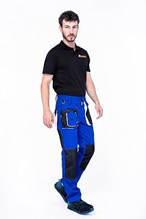 Mazalat Mens Work Trousers, Cargo Combat Trousers Men with Knee Pads Pockets, Multi Function Pockets, Large Sizes S - 3XL, Combats Trousers for Men, Quality Workwear