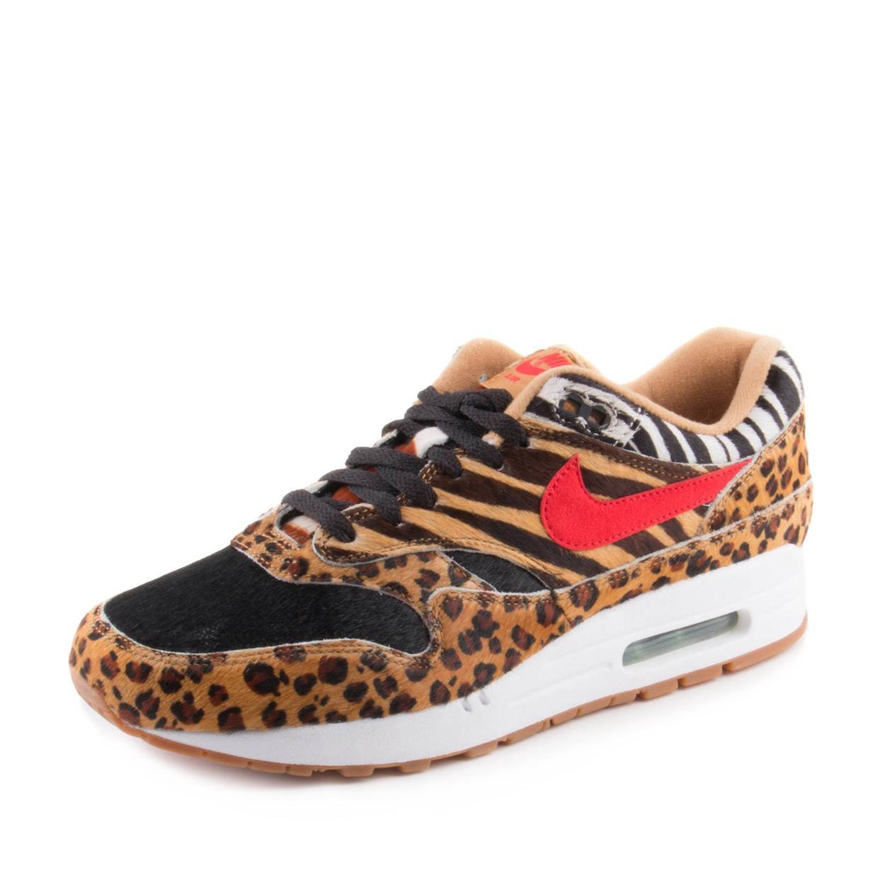 Air Max 1 DLX by Nike - Wheat, Sport Red, Bison