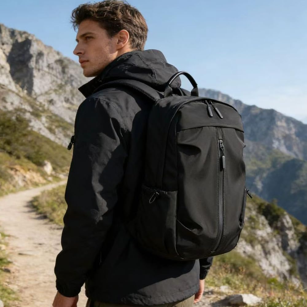 Laptop Backpack for Women Men, Waterproof Lightweight Travel Backpack Nylon Wate