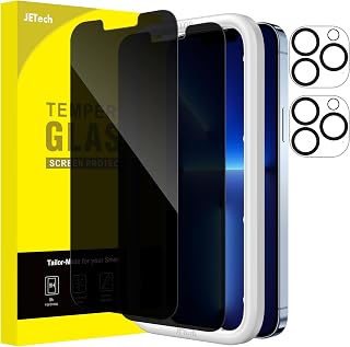 JETech Privacy Screen Protector for iPhone 13 Pro Max, 2+2 Pack