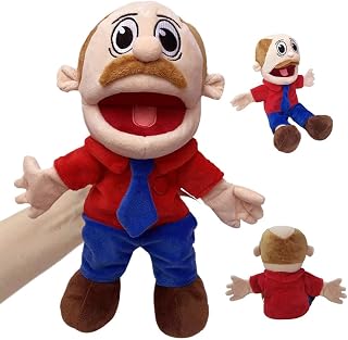 JYQOQH Jeffy Puppet, 40cm Hand Puppets for Kids, Jeffy Hand Puppet with Working Mouth for Role Play, for Interactive Performance Storytelling, for Birthday Christmas Halloween Party