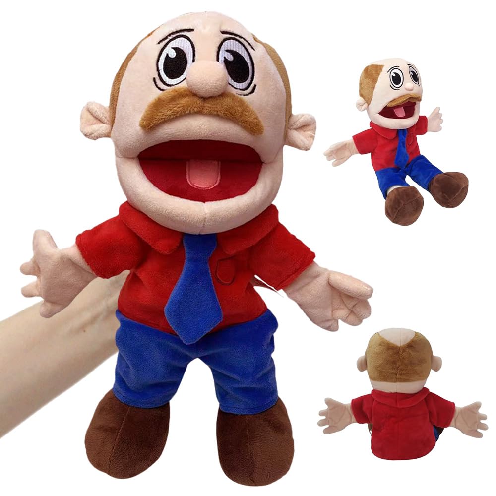 JYQOQH Jeffy Puppet, 40cm Hand Puppets for Kids, Jeffy Hand Puppet with Working 