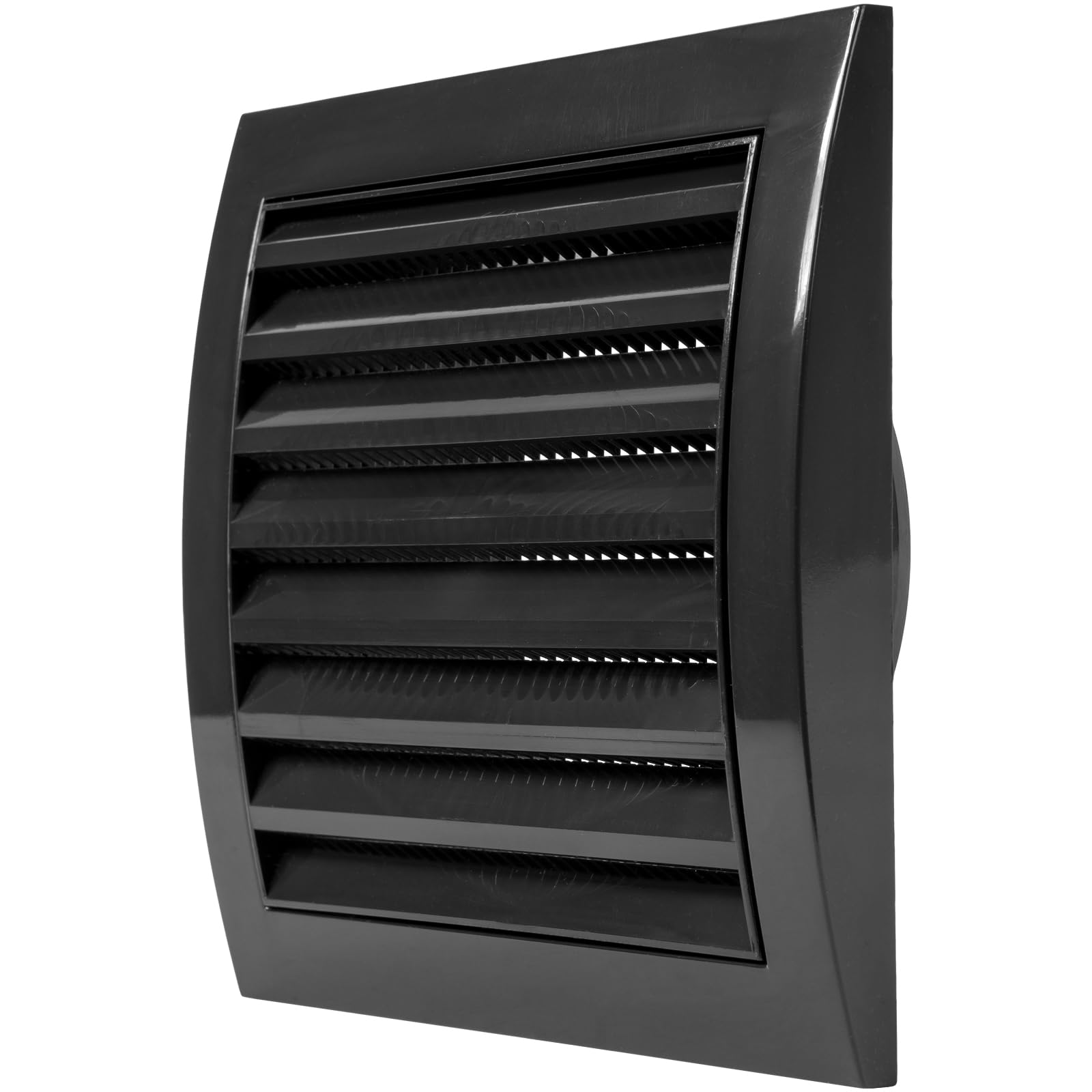 Repa Market 4 Inch (100 mm) Black Duct Cover/Dryer Vent Hood for Wall or Ceiling