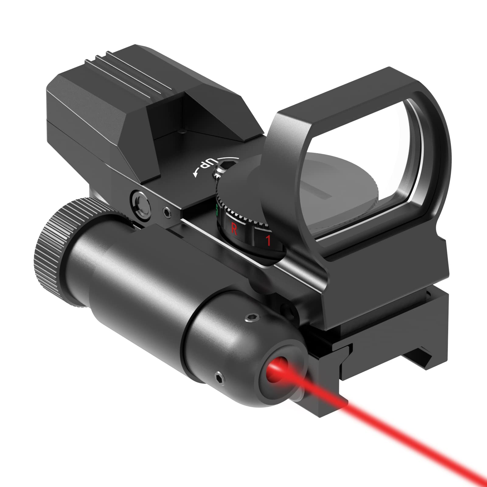 Feyachi RSL-18 Reflex Sight - 4 Reticle Red & Green Dot Sight Optics with Integr