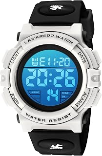 Kids Watch,Boys Watch for 3-15 Year Old Boys,Digital Sport Outdoor Multifunctional Chronograph LED 50 M Waterproof Alarm Calendar Analog Watch for Children with Silicone Band,Kids Gift