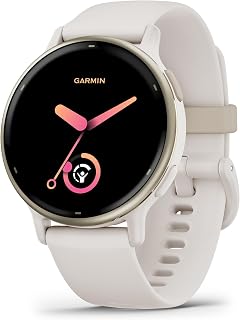 Garmin vívoactive® 5, Health & Fitness GPS Smartwatch, 42mm, Ivory | 24/7 Health Monitoring, Built-In Sports Apps, Sleep Coach, Body Battery™ Energy Monitoring, Workout Benefit & Recovery Time