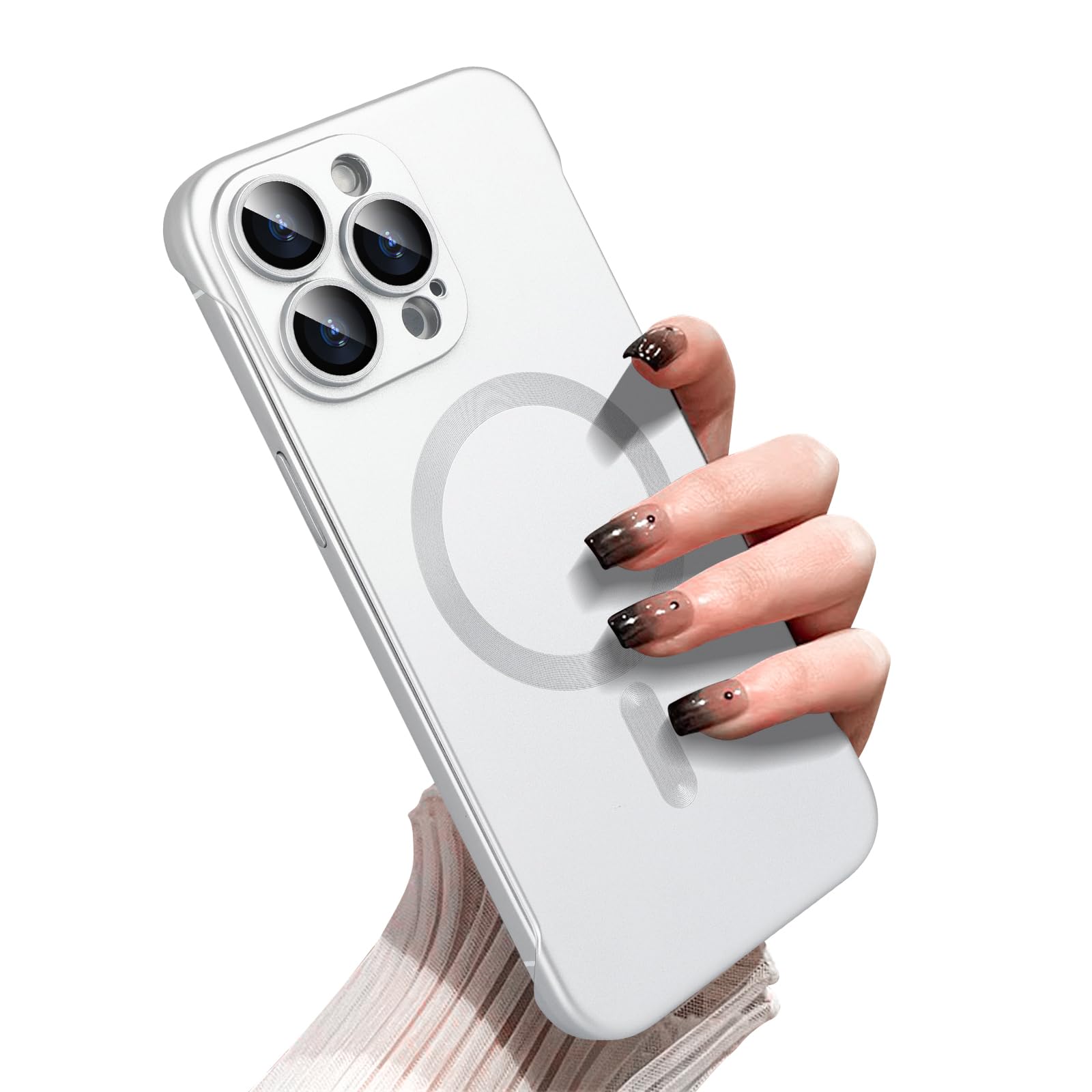 Omio Custodia magnetica sottile per iPhone 16 Pro Max, compatibile con MagSafe, 