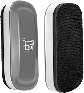 maxtek Whiteboard Eraser, Strong Magnetic White Board Eraser, Whiteboard Rubber Dry Wipe for Board, 2 Pack (Gray)