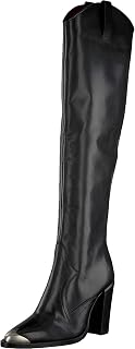 Bronx New Americana Women's Boots, Black Silver, 38 EU