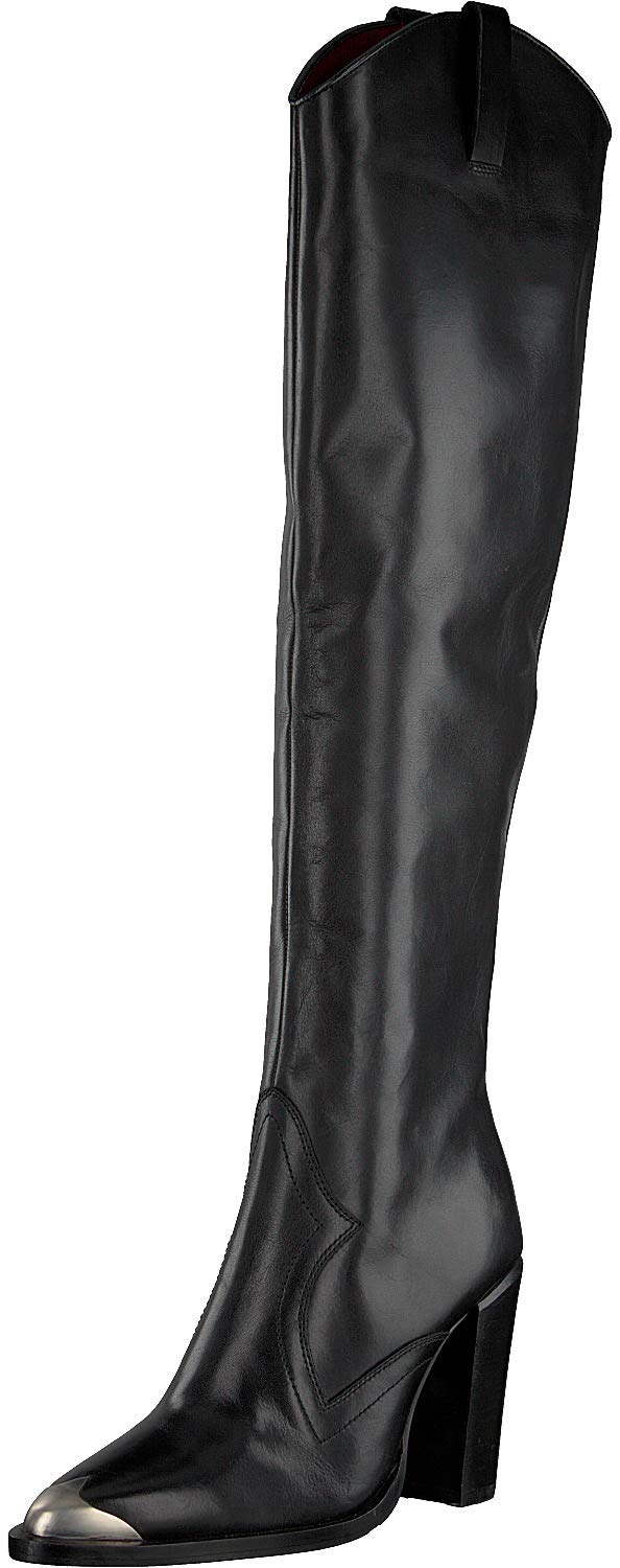Bronx New Americana Women's Boots, Black Silver, 38 EU