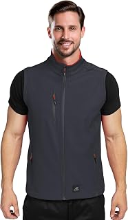 BWOLF Grin Softshell Men's Outdoor Softshell Vests for Men Work Vest Softshell Men's Lined