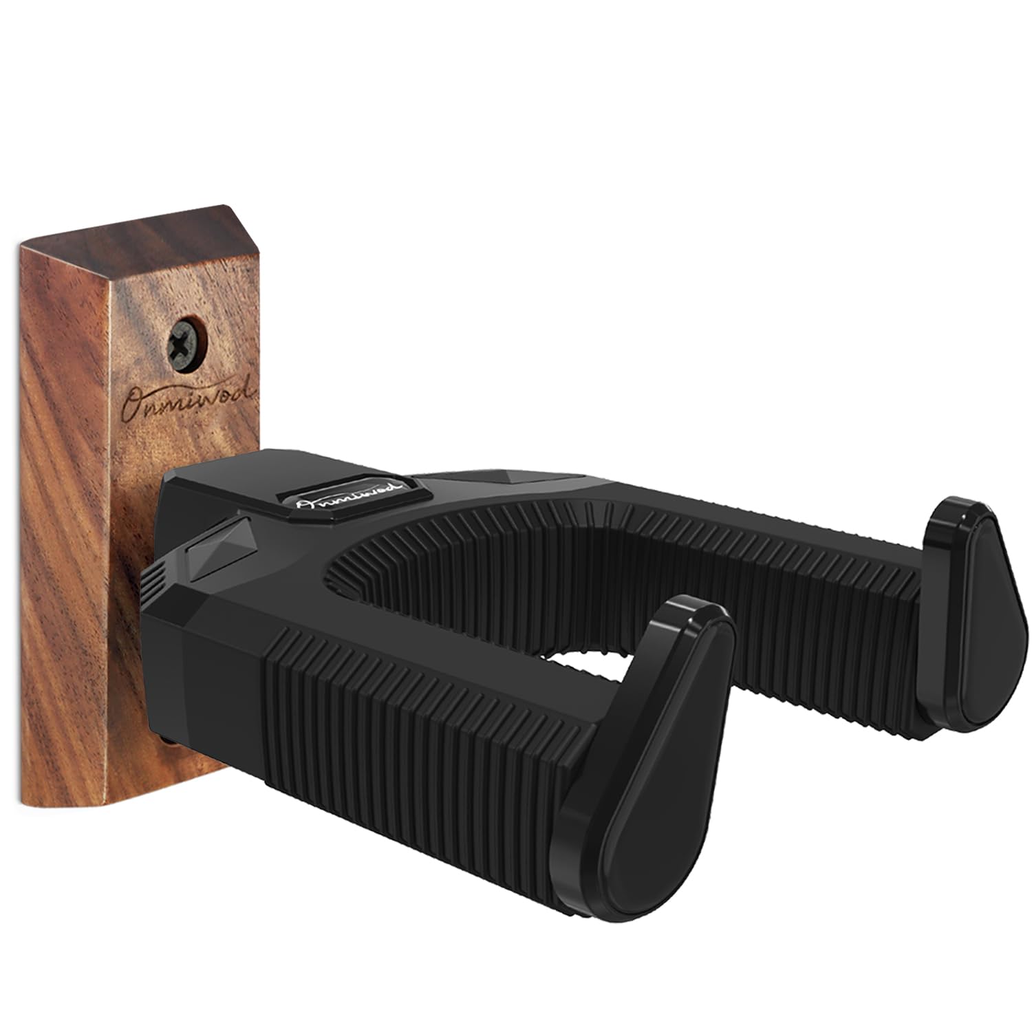 Guitar Wall Mount, Auto Lock Walnut Wood Guitar Hanger, Guitar Wall Hangers, Gui