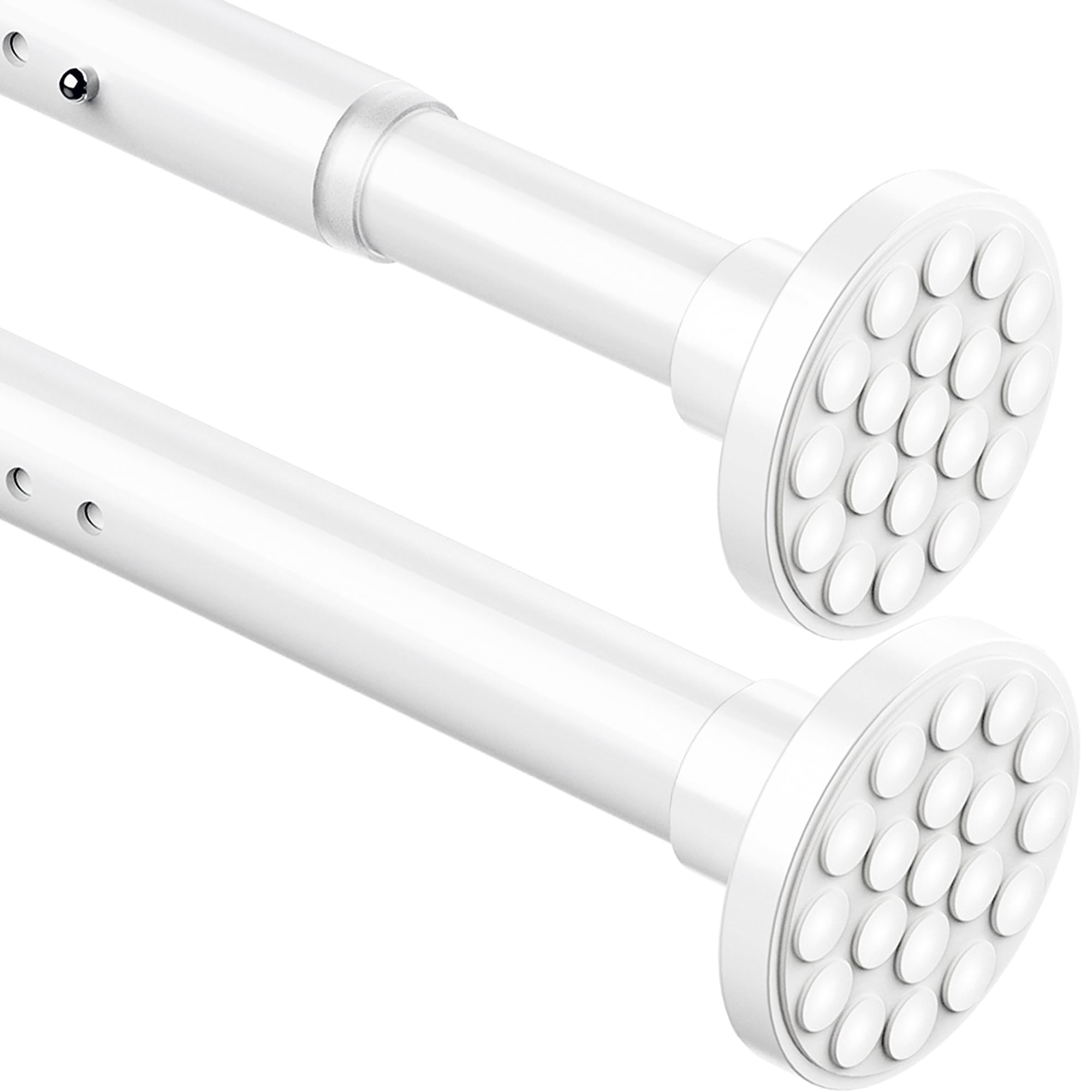Telescopic Rod 4 m, Extra-Long Curtain Rail, No-Drill Shower Rail, Extendable Te
