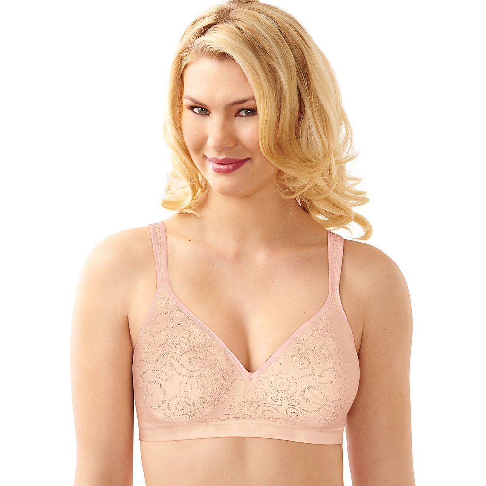 Bali Women's Comfort Revolution Wireless Bra, Full-Coverage Wirefree Bra, Wirele