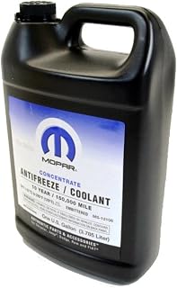 Mopar Antifreeze Coolant Concentrate, 1 Gallon (6816348AB) | Genuine 10 Year / 150,000 Mile OAT Concentrate, Not Premixed, -34F to 265F, OEM Fluid for All Radiators, Gas &amp; Diesel Engines